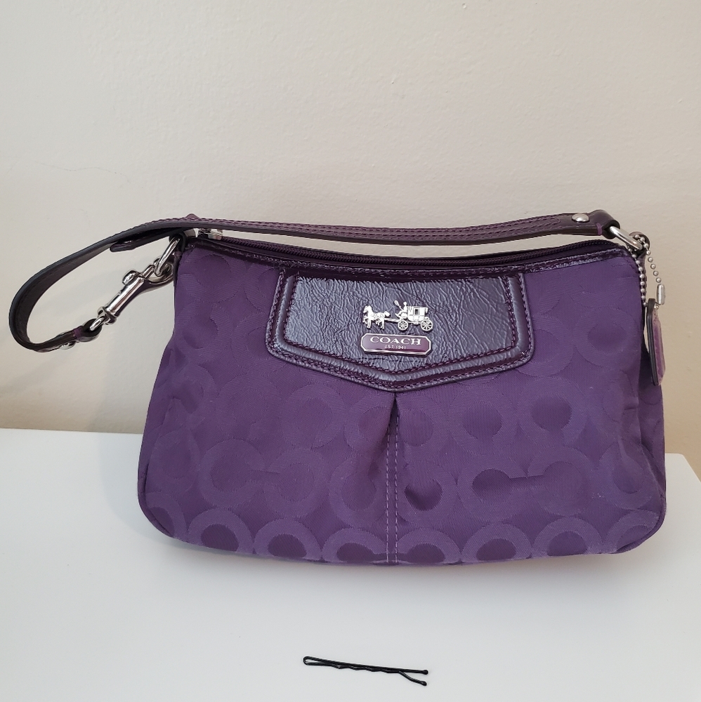 Purple Coach purse